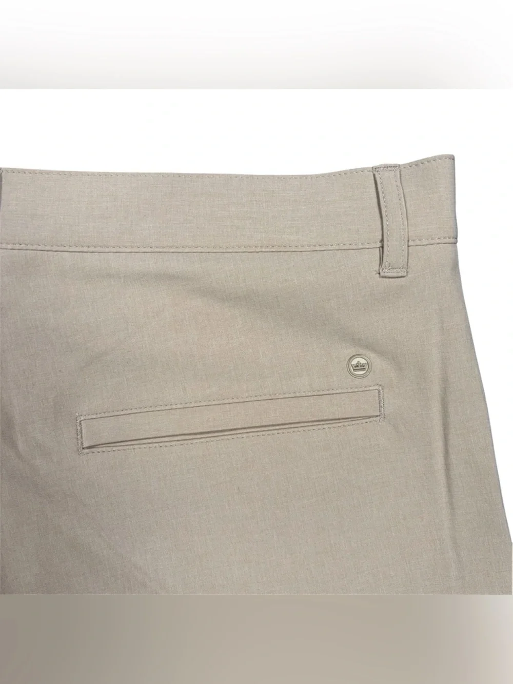 Peter Millar Shackleford Performance Hybrid Shorts Men 38 Beige Stretch Golf NWT